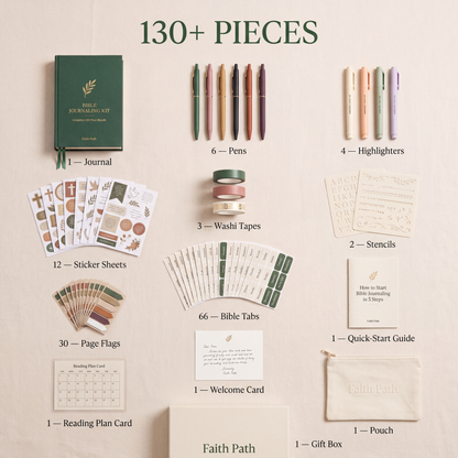 Bible Journaling Kit — Complete 130-Piece Bundle