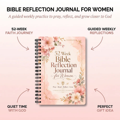 A Year With God: 52 Week Bible Reflection Journal for Women