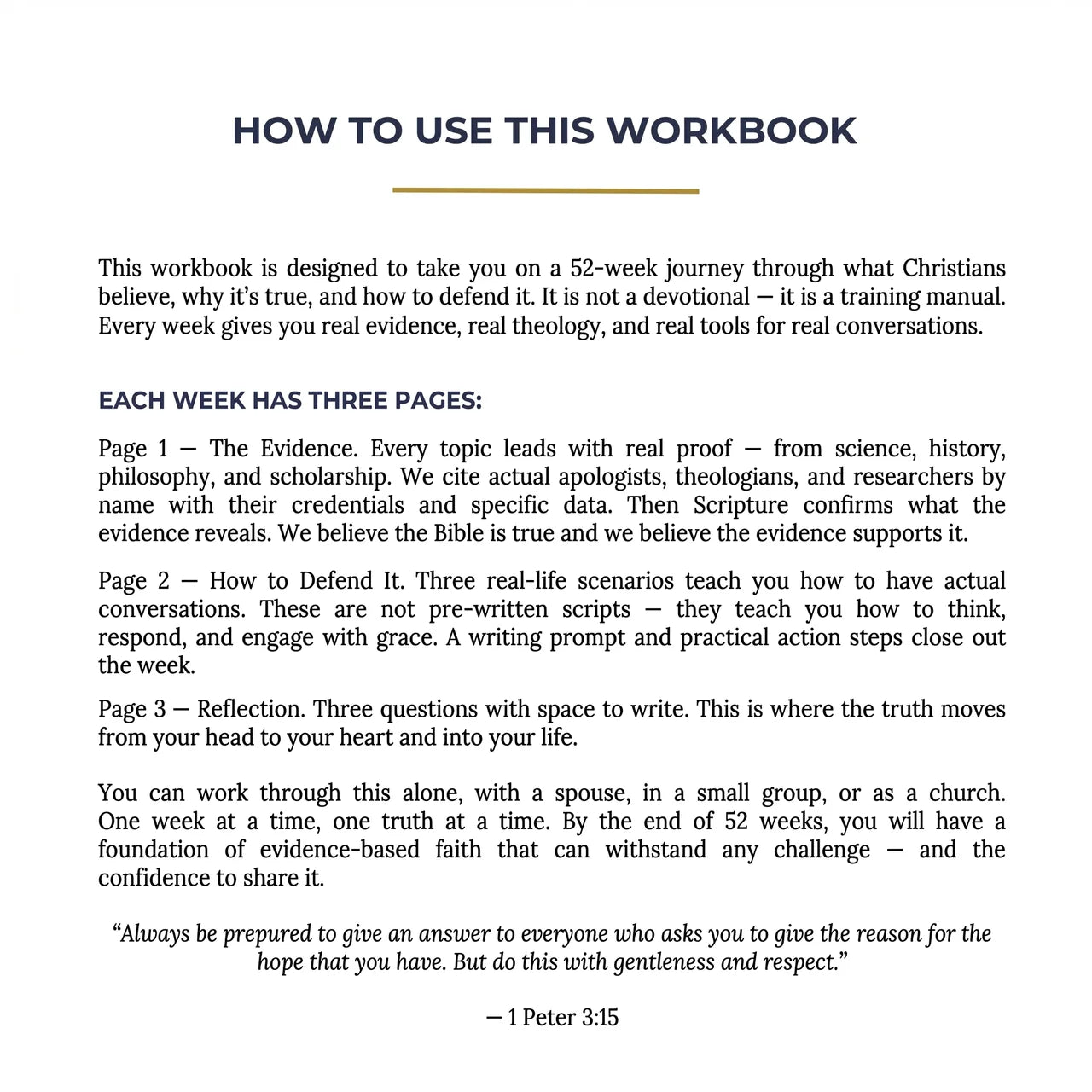 Systematic Theology: 52 Week Workbook for Adults