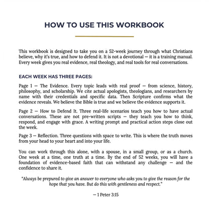 Systematic Theology: 52 Week Workbook for Adults